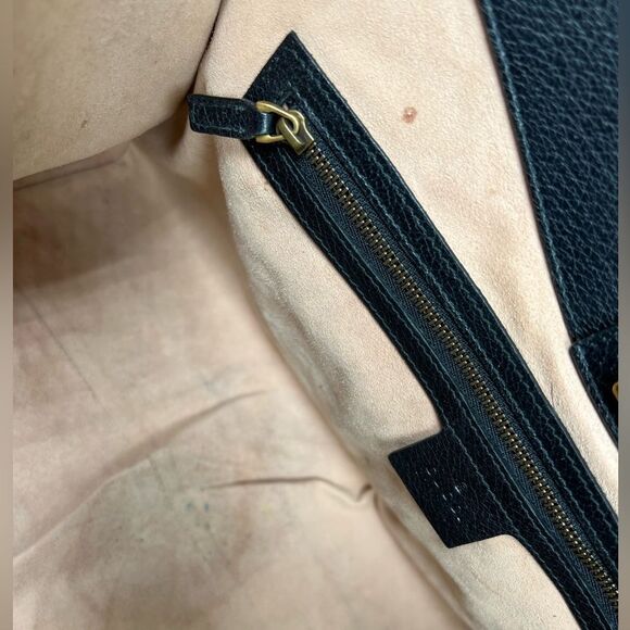 Gucci Totem Large Back Black Butterfly Bijou Hand Shoulder Leather Bag - Picture 10 of 15